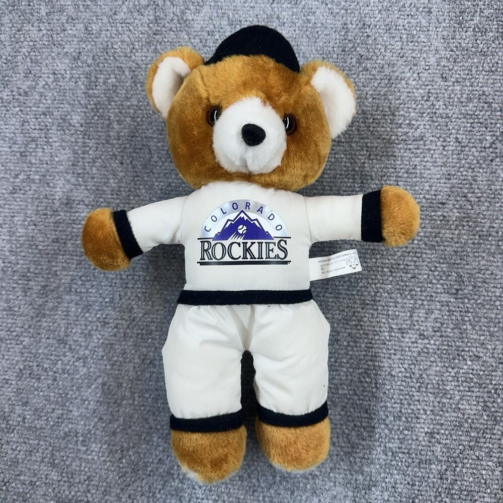 Vintage Colorado Rockies MLB Teddy Bear Plush Stuffed Animal Steven Smith Mascot